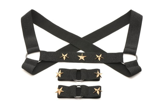 Elastic Chest Harness W/ Arm Bands