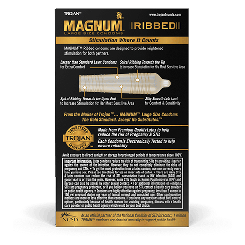 Magnum Ribbed 12-Pack
