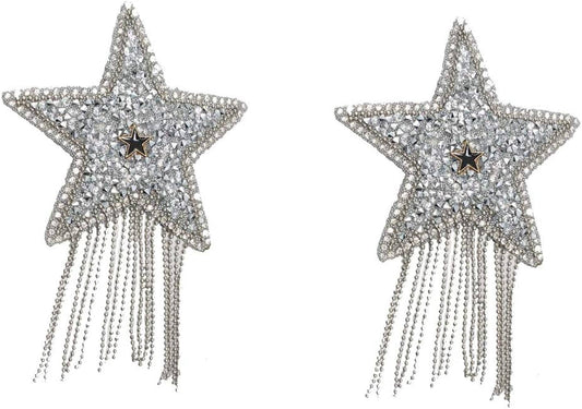 Metallic Star W/ Chain Tassels