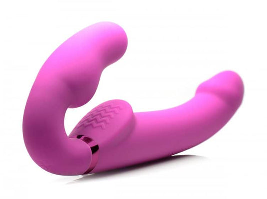 Evoke Inflatable & Vibrating Strapless Strap On