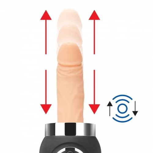 Máquina sexual de empuje con control remoto