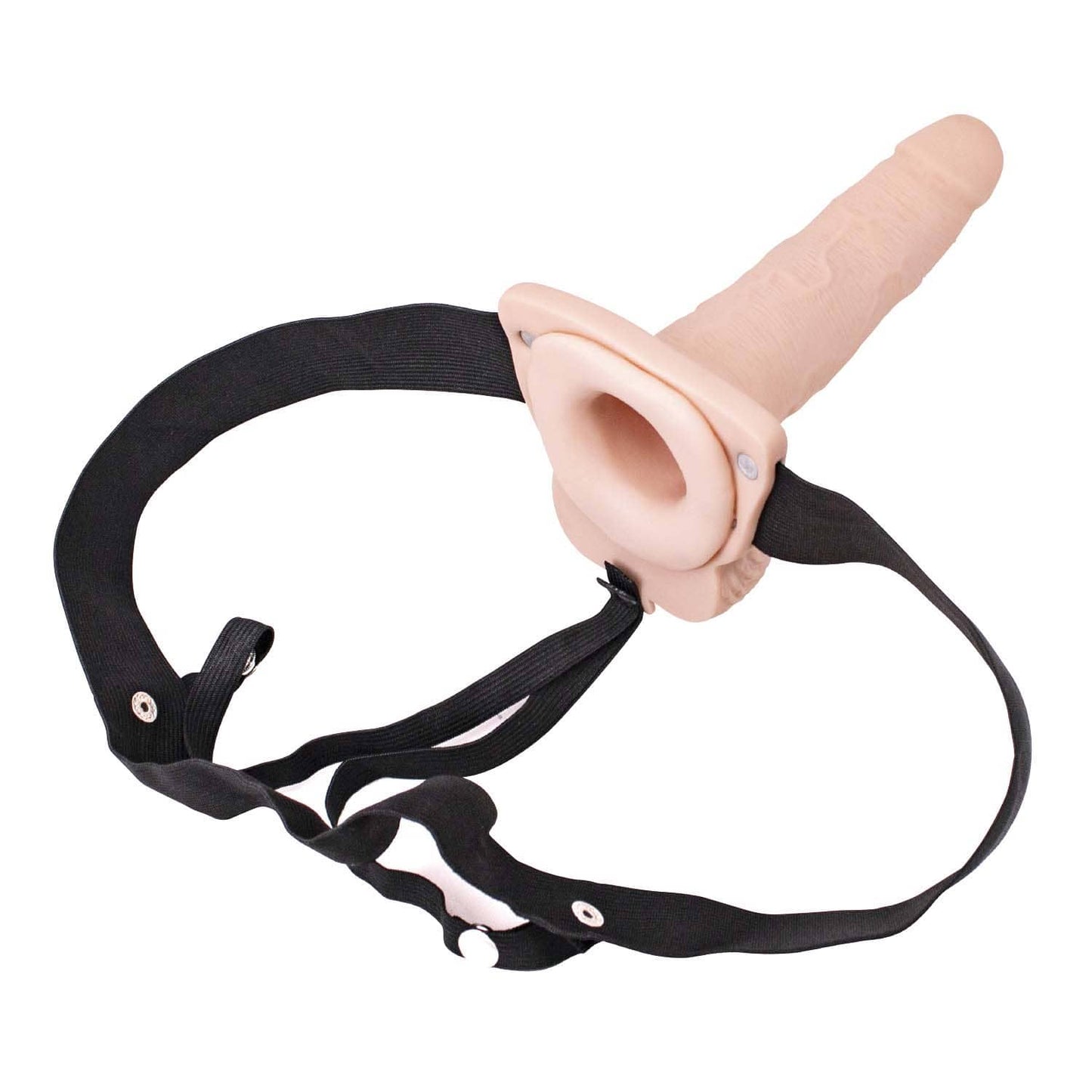 Vibrating Hollow Strap On (6 Inches)