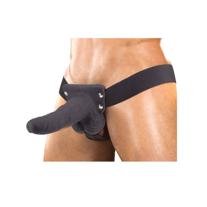 Vibrating Hollow Strap On (6 Inches)