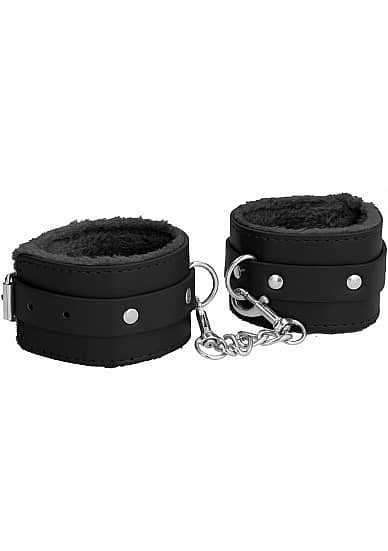 Plush Leather Handcuffs
