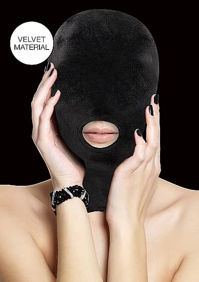 Velvet & Velcro Mask W/ Open Mouth