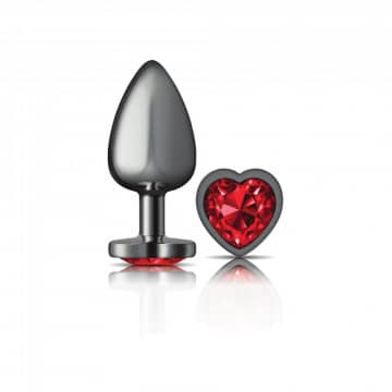 Gunmetal Heart Plug