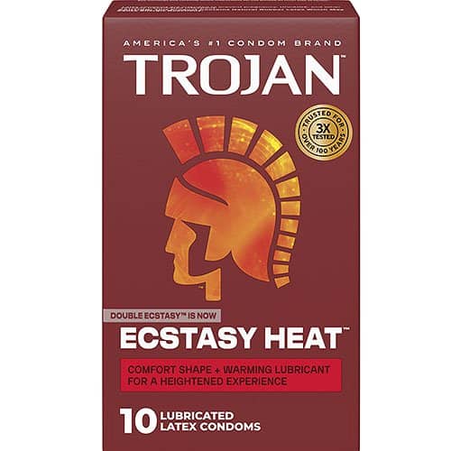 Trojan Ecstasy Heat 10-Pack