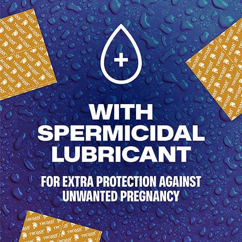 Trojan Ultra Ribbed Spermicide 12-Pack