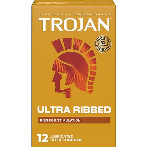 Trojan Ultra Ribbed 12-Pack